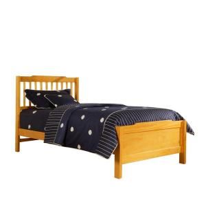 HomeSullivan Honey Pine Mission Style Twin Bed 40B27T 1(MTL)[BED]