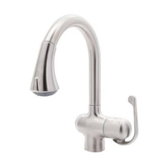 GROHE Ladylux Cafe Single Handle Pull Out Sprayer Kitchen Faucet in Stainless Steel 33755SD0