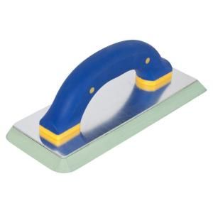 QEP 4 in. x 9 1/2 in. Epoxy Grout Float with Firm Green Rubber Pad and Traditional Handle 10064Q