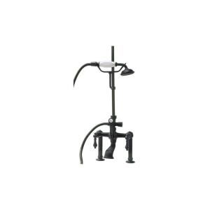 Elizabethan Classics RM25 2 Handle Claw Foot Tub Faucet with Hand Shower in Satin Nickel ECRM25 SN