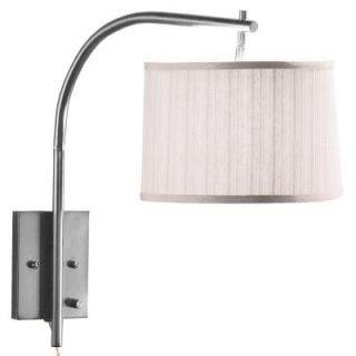 Home Decorators Collection 1 Light Brushed Steel Swing Arm Lamp 8885850410