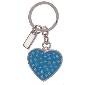 The Hillman Group Blue Heart with Logo Key Chain (3 Pack) 711623