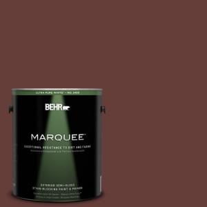 BEHR MARQUEE 1 gal. #PPU2 1 Chipotle Paste Semi Gloss Enamel Exterior Paint 545301