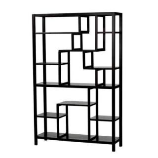Home Decorators Collection Parsons 40 in. W Black Display Shelf 0804500210