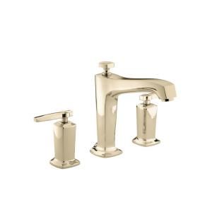 KOHLER Margaux 1 Handle Deck Mount High Flow Bath Faucet Trim Kit in Vibrant French Gold (Valve Not Included) K T16236 4 AF