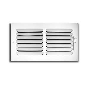 TruAire 12 in. x 6 in. x 1 Way Fixed Curved Blade Wall/Ceiling Register H401M 12X06