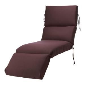 Home Decorators Collection Fife Plum Sunbrella Bull Nose Outdoor Chaise Lounge Cushion   DISCONTINUED 1573620370
