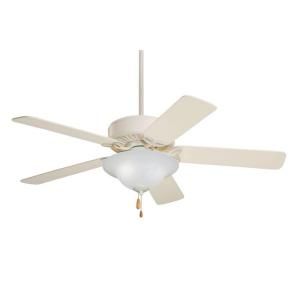 Illumine 50 in. Summer White Housing Ceiling Fan with Summer White/Bleached Oak Blade CLI ONF170AW
