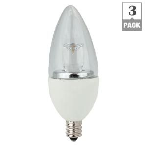 TCP 40W Equivalent Soft White (2700K) B10 Candelabra Dimmable LED Light Bulb (3 Pack) RLDCT5W27K3