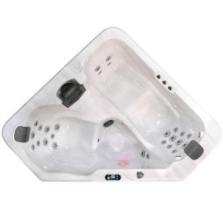 Coleman Spas 2 Person 28 Jet Triangle Spa with Backlit LED Waterfall CO 628T A