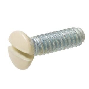 Everbilt #6 32 x 1 in. Fine Zinc Plated Steel Oval Head Slotted Wall Plate Screws (25 Pack) 29044