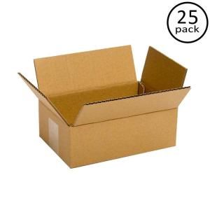 Plain Brown Box 8 in. x 6 in. x 4 in. 25 Box Bundle PRA0016B