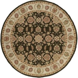 Momeni Terrace Folklore Olive Green 9 ft. Round All Weather Patio Area Rug VR 02 OGN 9 Ft. Round