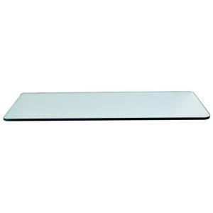 Floating Glass Shelves 3/8 in. Rectangle Glass Corner Shelf (Price Varies By Size) DISCONTINUED R1230