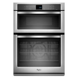 Whirlpool Gold 30 in. Electric Convection Wall Oven with Built In Microwave in Stainless Steel WOC95EC0AS
