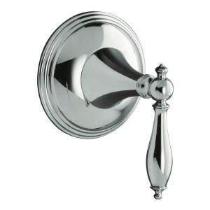 KOHLER Finial Traditional 1 Handle Volume Control Valve Trim Kit in Polished Chrome (Valve Not Included) K T10303 4M CP