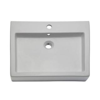DECOLAV Classically Redefined Vessel Sink in White 1444 CWH