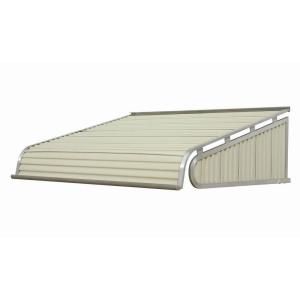 NuImage Awnings 6 ft. 2100 Series Aluminum Door Canopy (16 in. H x 42 in. D) in Almond 21X7X7205XX05X