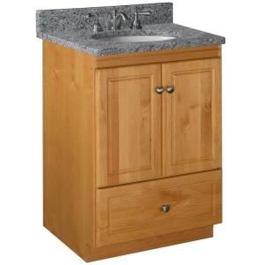 Simplicity by Strasser Ultraline 24 in. W x 21 in. D x 34 1/2 in. H Vanity Cabinet Only in Natural Alder 01.065.2