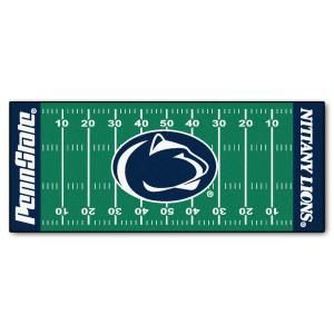 FANMATS Penn State University 2 ft. 6 in. x 6 ft. Football Field Runner Rug 7558