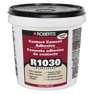 Roberts 1 qt. Contact Cement Adhesive for Cork Wall Tiles and More R1030 0