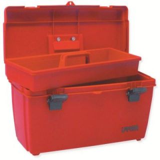 URREA 20 in. Plastic Red Tool Box with Metal Clasps 9901