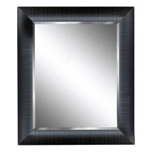 Deco Mirror 29 in. x 35 in. Dover Mirror in Grey 8250