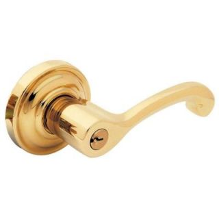 Baldwin Classic Polished Brass Right Handed Entry Lever 5245.003.RENT
