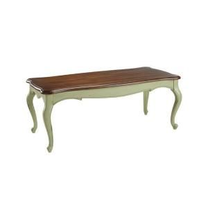 Home Decorators Collection 48 in. W Provence Green and Chestnut Top Coffee Table 0505700610