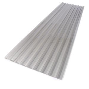 Suntuf 26 in. x 12 ft. Solar Control Silver Polycarbonate Corrugated Roofing Panel 104050
