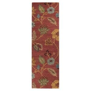 Home Decorators Collection Portico Red 2 ft. 9 in. x 14 ft. Runner 0167650110