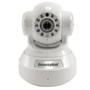 SecurityMan DIY Wireless/Wired IP Indoor Camera with H.264 Compression SD Recorder IPcam SD