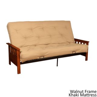 Epicfurnishings Provo Queen Mission style Frame/ Mattress Futon Set Brown Size Queen