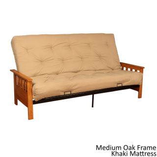 Epicfurnishings Provo Queen Mission style Frame/ Mattress Futon Set Brown Size Queen