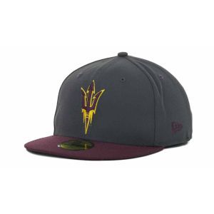 Arizona State Sun Devils New Era NCAA 2 Tone Graphite and Team Color 59FIFTY Cap