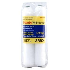 Purdy White Dove 6 in. x 1/2 in. Fabric Roller Covers (2 Pack) 14A606064