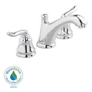 American Standard Princeton 8 in. Widespread 2 Handle Low Arc Bathroom Faucet in Polished Chrome with Speed Connect Drain 4508.801.002