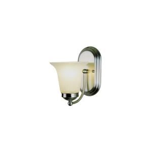 Filament Design Cabernet Collection 1 Light 18 in. Polished Chrome Wall Sconce with White Marbleized Shade CLI WUP202206