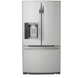 LG Electronics 24.7 cu. ft. French Door Refrigerator in Stainless Steel LFX25973ST