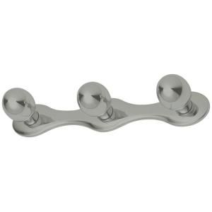USE Nuovo Triple Robe Hook in Satin Nickel DISCONTINUED 1707.13
