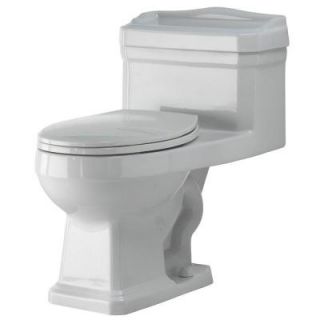 Foremost Series 1940 1 piece 1.6 GPF Elongated Toilet in White TL 1940 EW