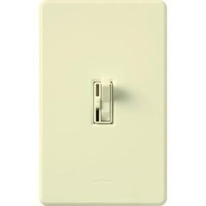 Lutron Toggler 1.5 Amp Single Pole/3 Way Quiet 3 Speed Slide To Off Fan Control  Almond AYFSQ F AL