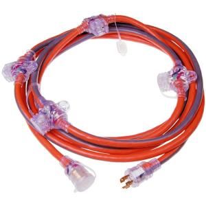 RIDGID 25 ft. Generator Cord With 5 Outlet 615 16456AB