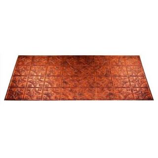 Fasade Traditional 1   2 ft. x 4 ft. Moonstone Copper Glue up Ceiling Tile G50 18
