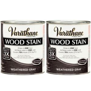 Varathane 1 Qt. Weathered Gray Wood Stain (2 Pack) DISCONTINUED 207129