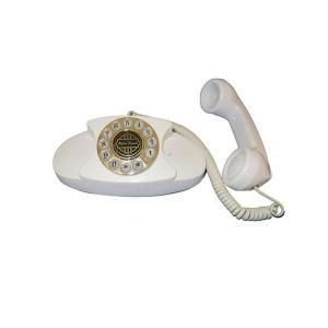 Paramount Analog Corded 1959 Princess Reproduction with Faux Rotary Dial   White PMT PRINCESS WH