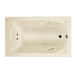 American Standard Cadet 5 ft. EverClean Whirlpool Tub with Reversible Drain in Linen 2771.018WC.222