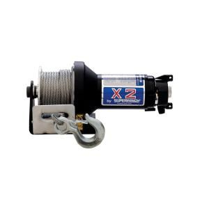 Superwinch X2 Series 12 Volt DC Utility Winch with Hawse Fairlead and Protected Solenoid Circuit Breaker 1201