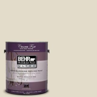 BEHR Premium Plus Ultra 1 gal. #PPU7 16 Ceiling Tinted to Vintage Linen Interior Paint 555801