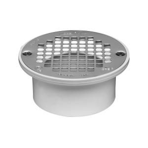 Oatey 4 in. PVC Snap In General Purpose Floor Drain with 5 in. Strainer for PVC Piping 43583